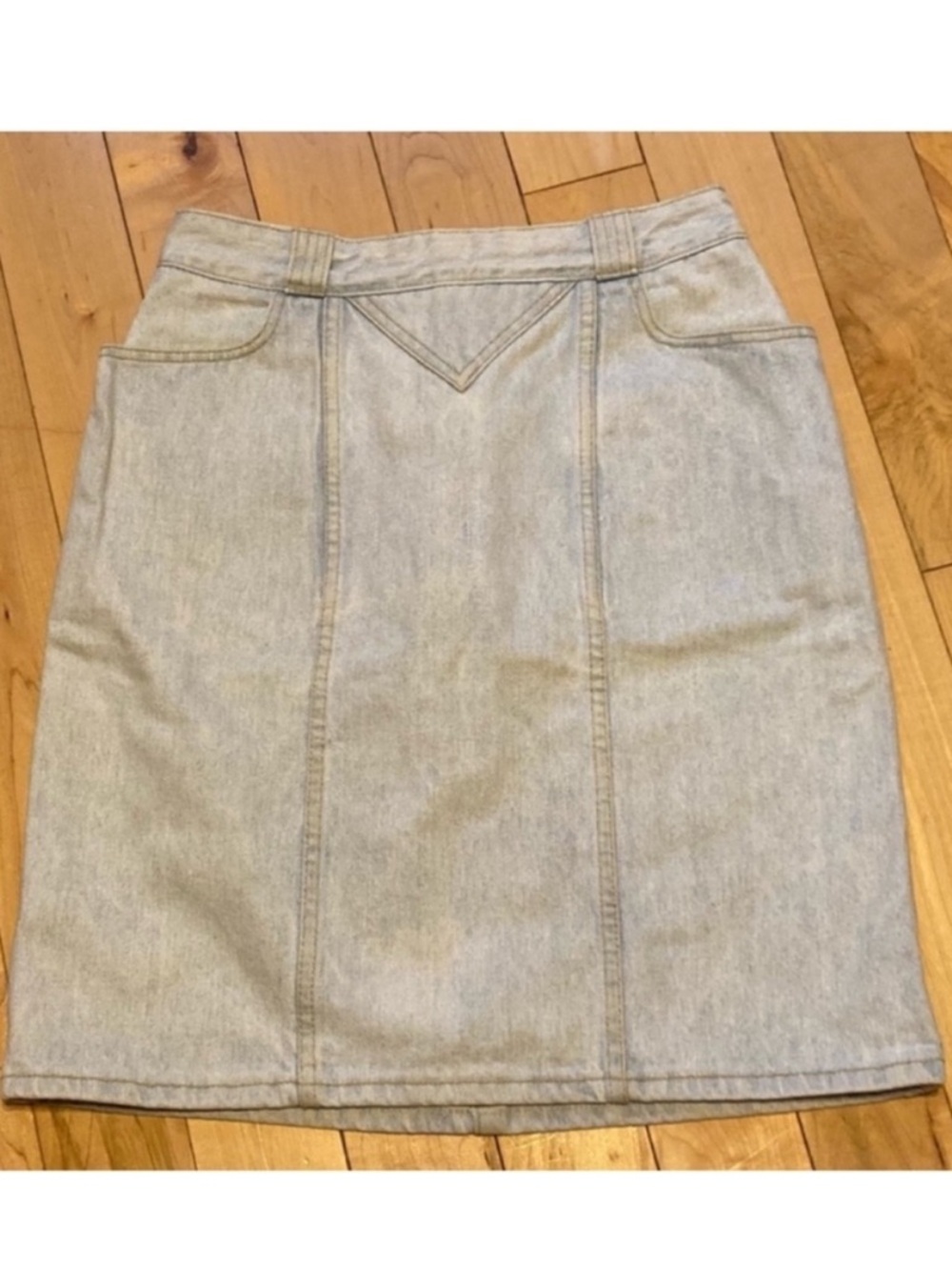 Vintage Guess Georges Marciano Light Wash Cotton Denim skirt